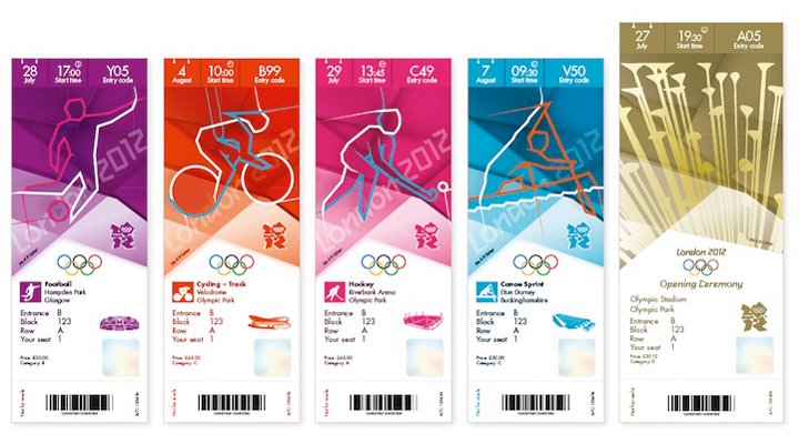 Представлен дизайн билетов на Олимпиаду в Лондоне 2012 году. Как проверить не фальшивый ли ваш билет?