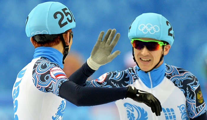 Золотая и серебряные медали в шорт-треке у наших спортсменов на Олимпиаде в Сочи 2014