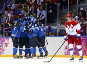 Олимпиада 2014. Матч по хоккею. Россия - Финляндия