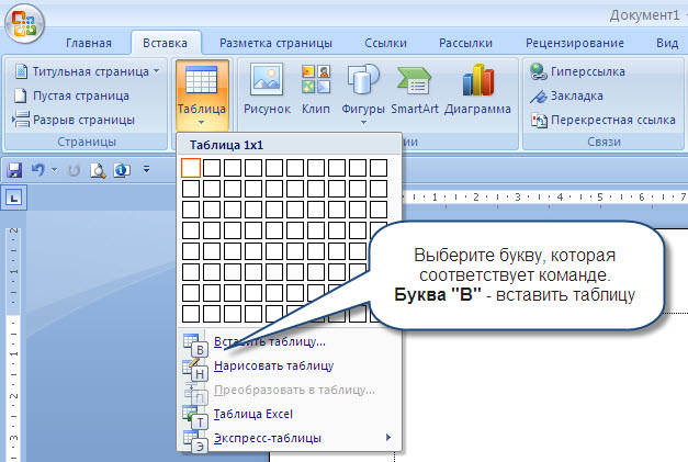 Полезная клавиша Alt при работе с программой Word 2007