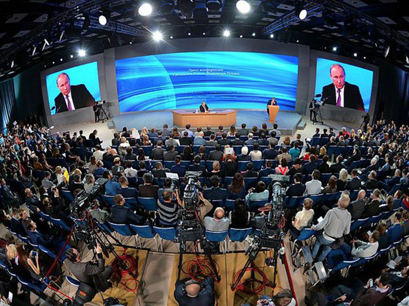 Большая пресс-конференция президента России Владимира Путина      