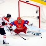 Матч по хоккею сборная Россия и Канады закончился со счетом 7:3. Фотографии